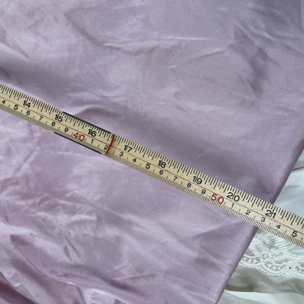 Vintage Pink Nylon Full Slip Lace Bodice Antron III Size 36 Romantic - Picture 7 of 12